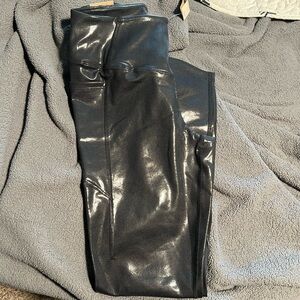 Never worn metallic workout pants
